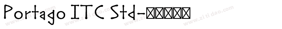 Portago ITC Std字体转换